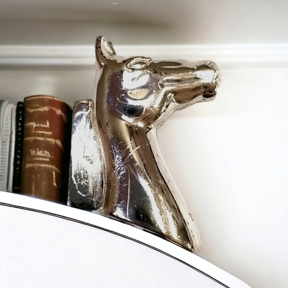 Vintage NAPIER Silvertone Horse Head Brooch Pin - Picture 1 of 15